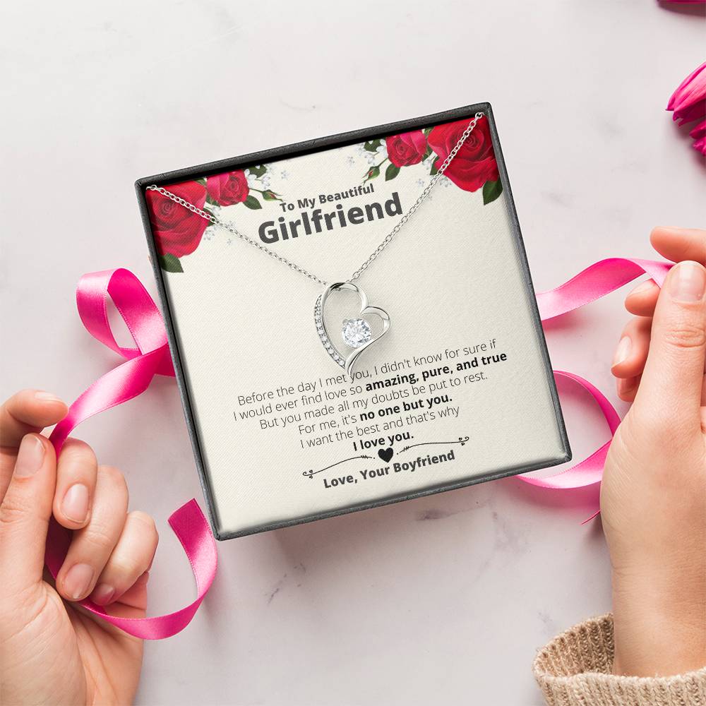 To My Girlfriend - No One But You - Forever Love Necklace Forever Love Necklace