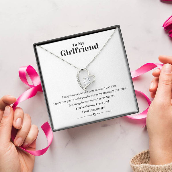 To My Girlfriend I Can’t Let You Go Necklace 1 Forever Love Necklace