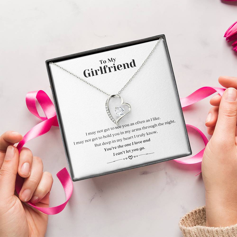 To My Girlfriend I Can’t Let You Go Necklace 1 Forever Love Necklace