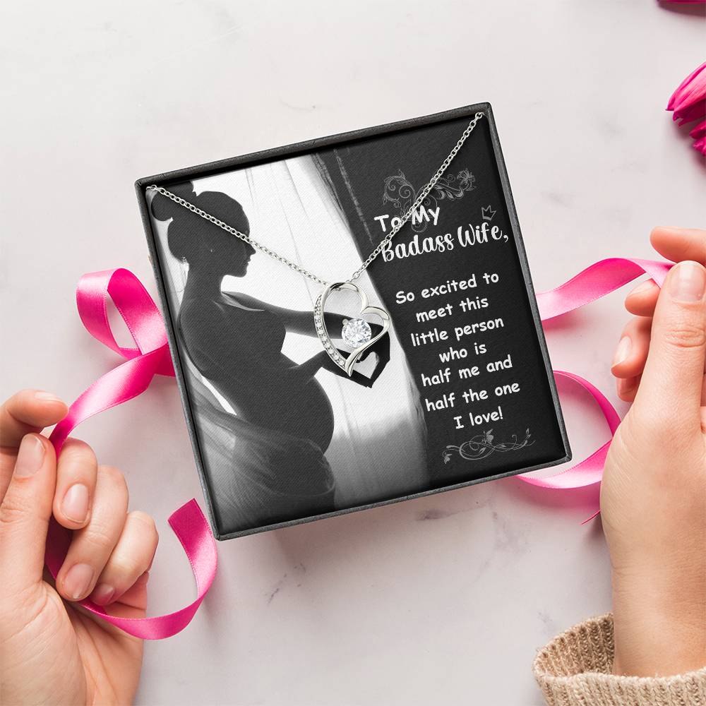 To My Badass Wife 2 Forever Love Necklace