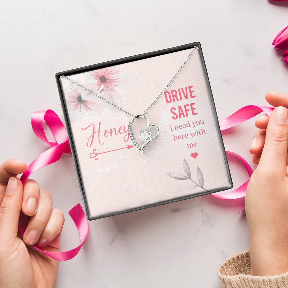 Hony Drive Safe I Need You Here With Me Forever Love Necklace