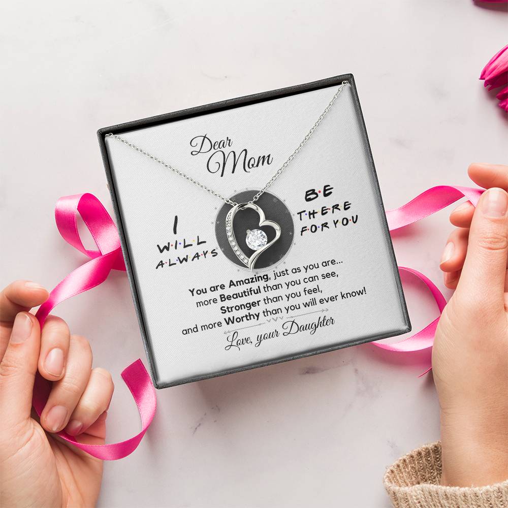 Dear Mom Always There For You Necklace Forever Love Necklace