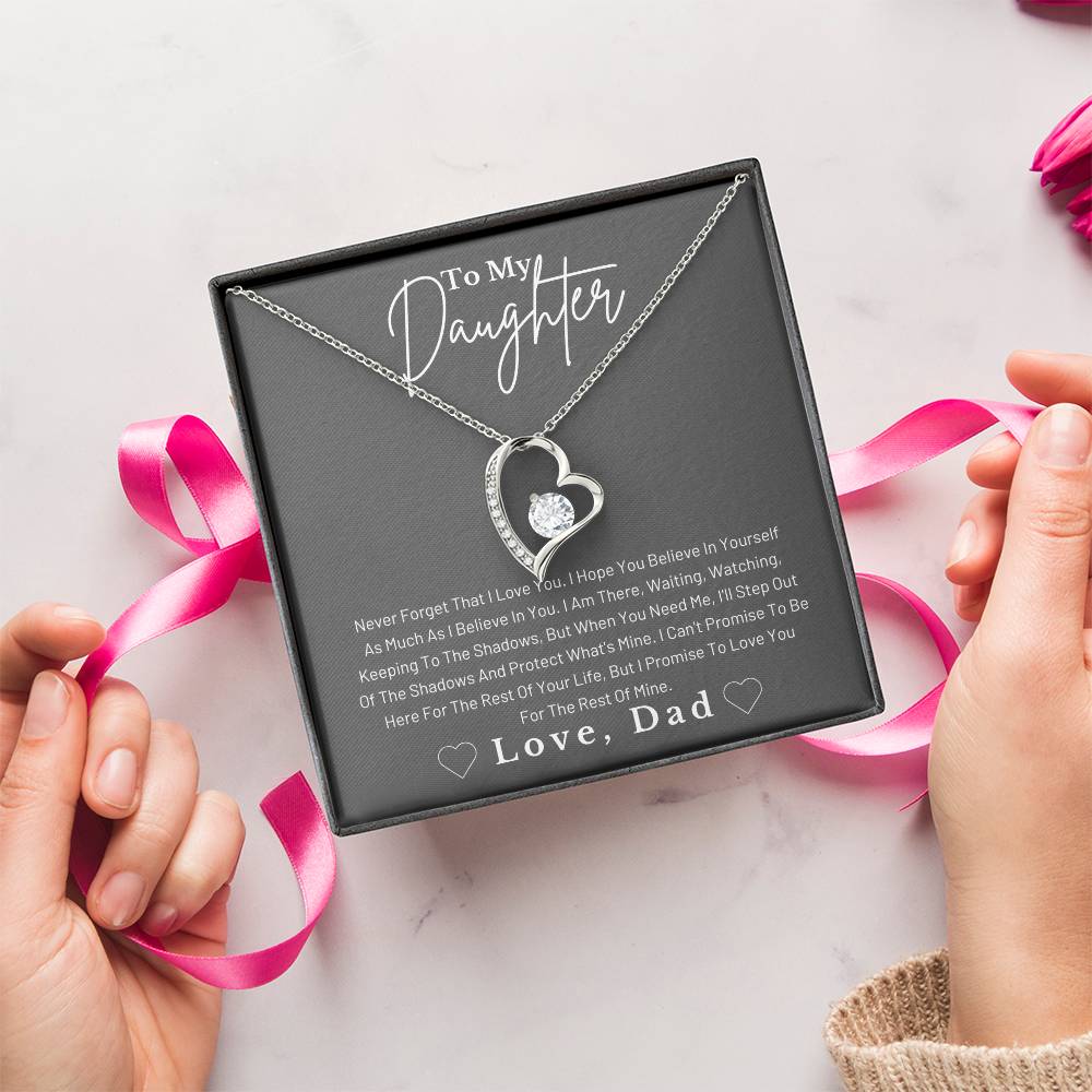 Dad To Daughter Forever Love Necklace Forever Love Necklace