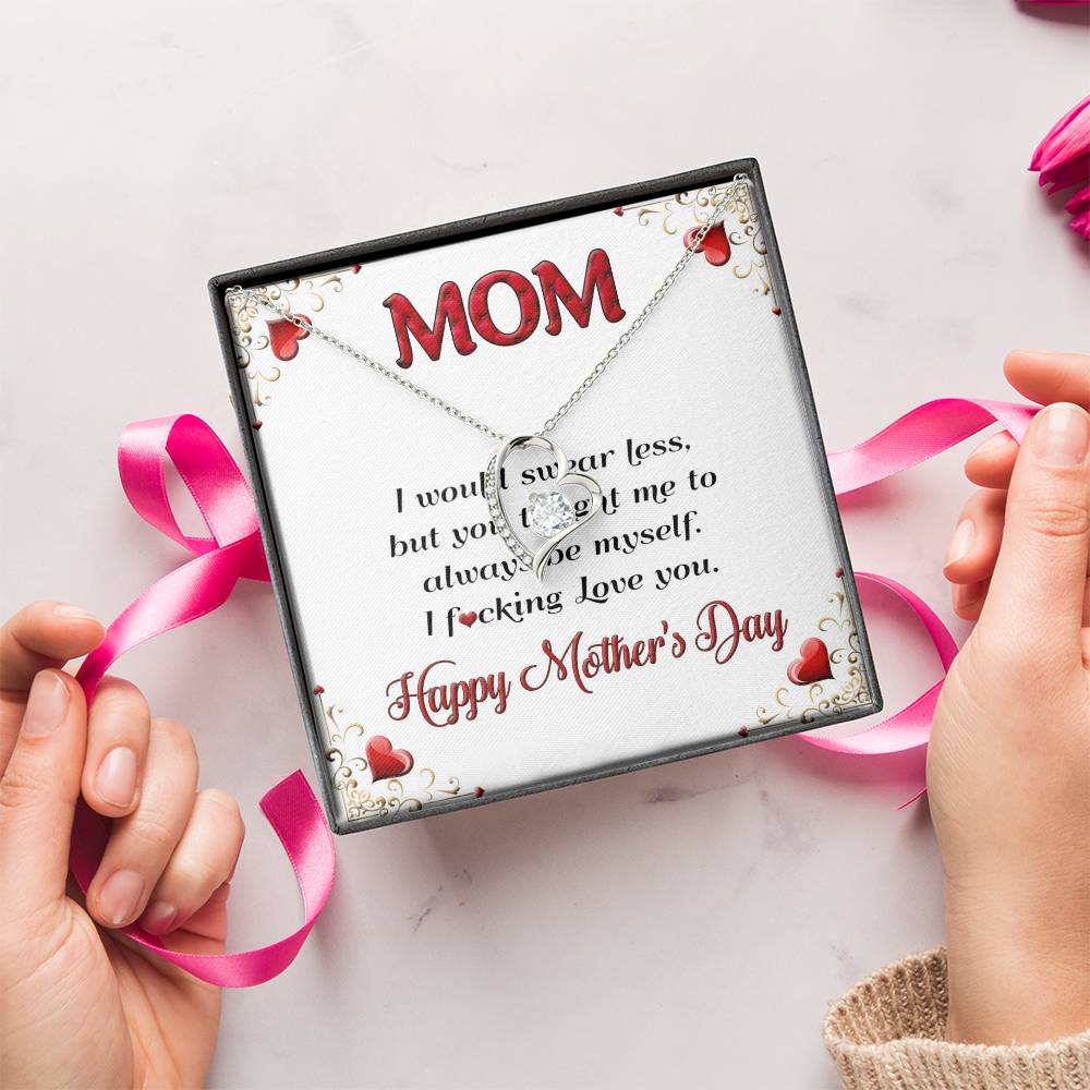 Mom I Love You Forever Love Necklace