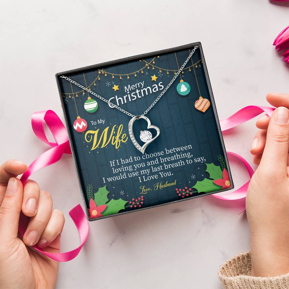 Merry Christmas To Wifechoose Love 1 Forever Love Necklace