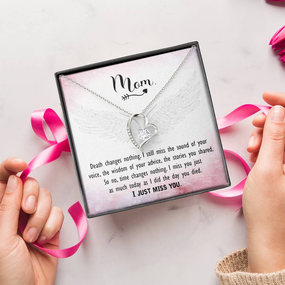 Mom - I Just Miss You - Forever Love Necklace Forever Love Necklace
