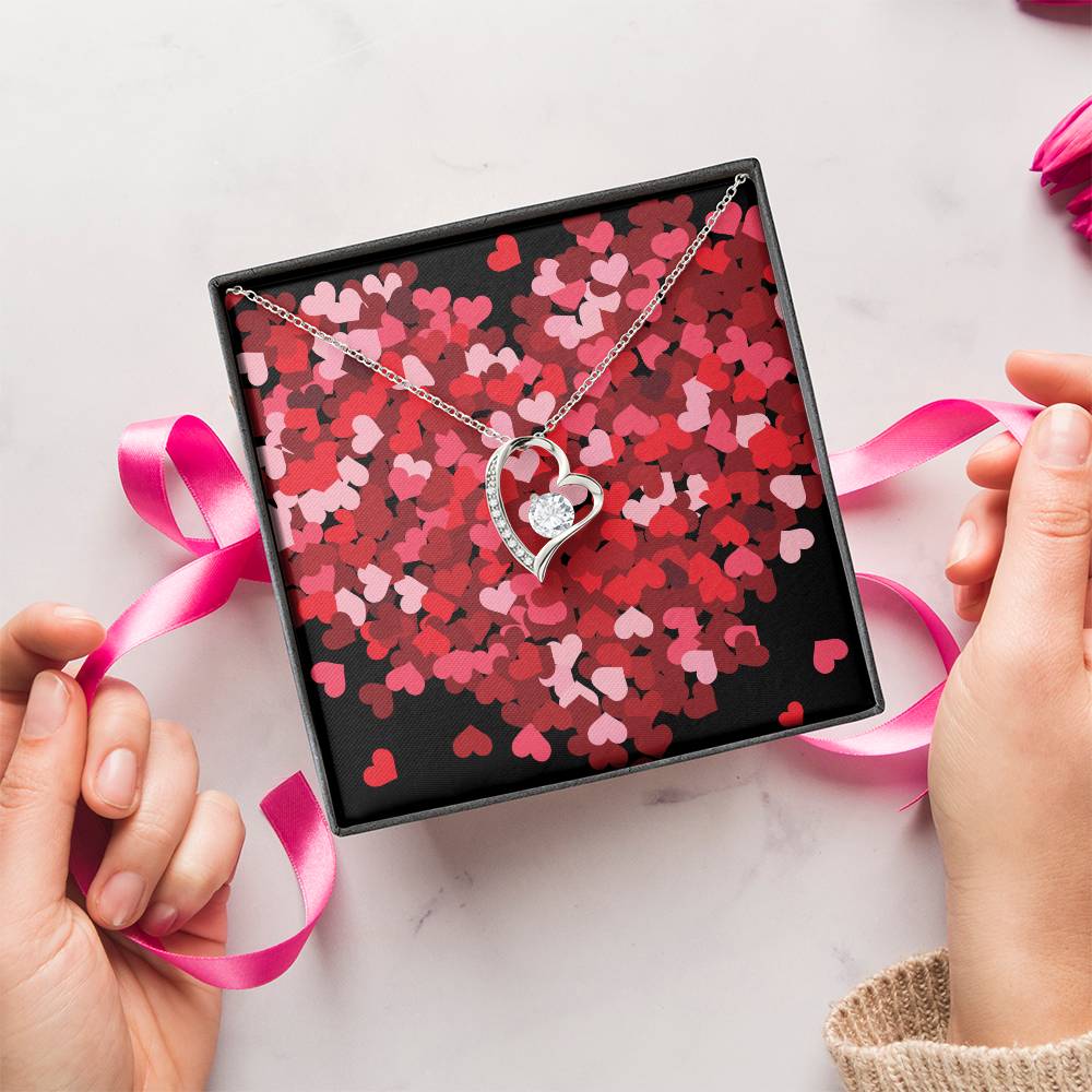 Heart Cluster 1 Forever Love Necklace