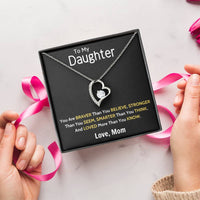 To My Daughter Beautiful Chapters Daughter Necklace Gift For Daughter Xmas Christmas Daughter Gift From Mom 6 1 Forever Love Necklace