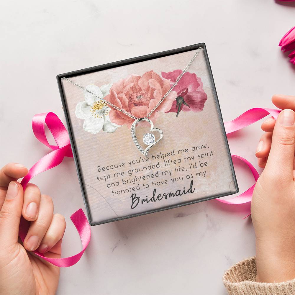 Unique Bridesmaid Jewelry-Bridesmaid Accessories Jewelry Forever Love Necklace