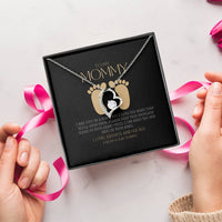 Baby shower gift New Mommy Necklace Pregnant Wife Gift To My Mommy I May Just Be A Bump But I Love You More Than You Ever Know