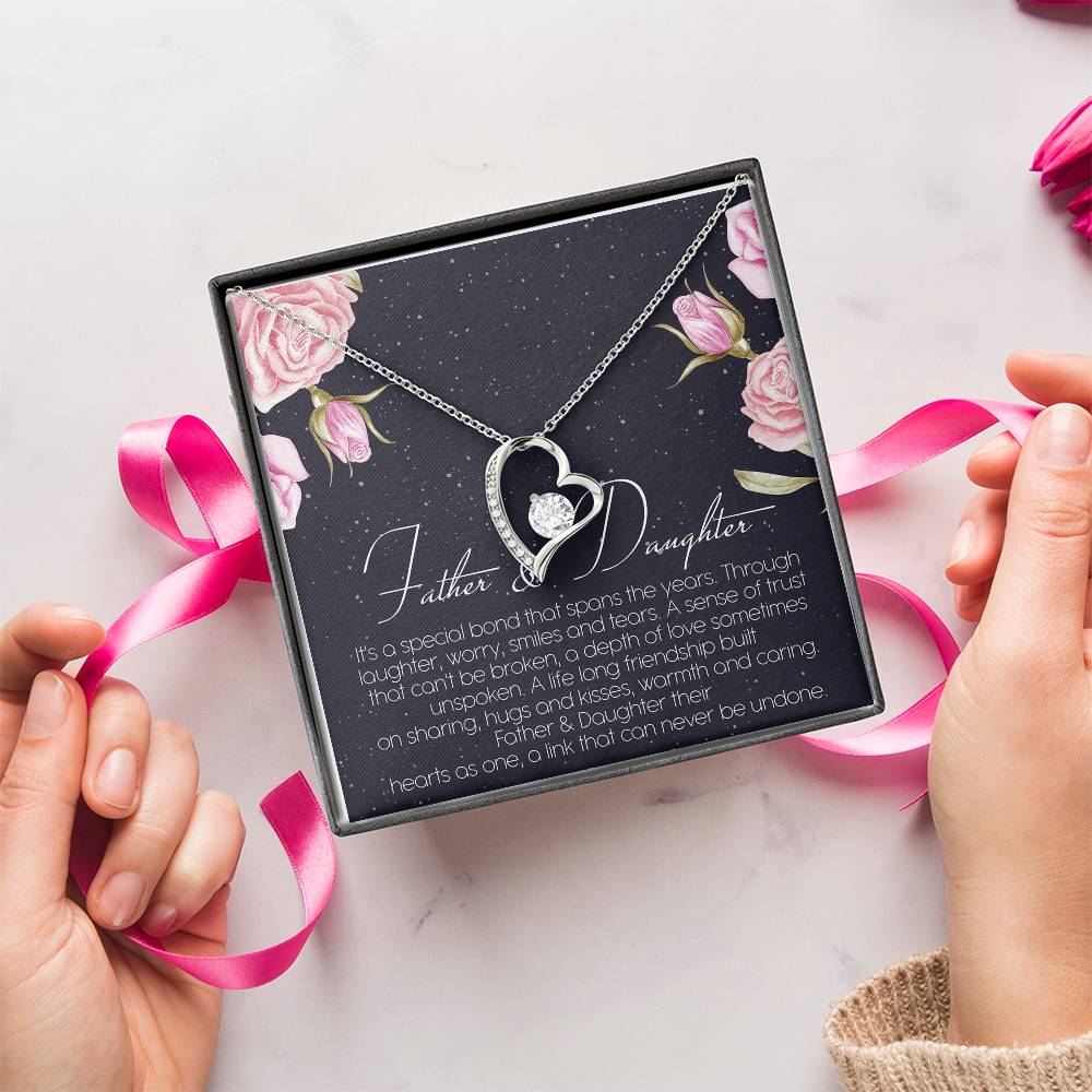 Father And Daughter Best Friend For Life Dragonfly Necklace Birthday Father Daughter Necklace Father To Daughter Birthday Gift Forever Love Necklace