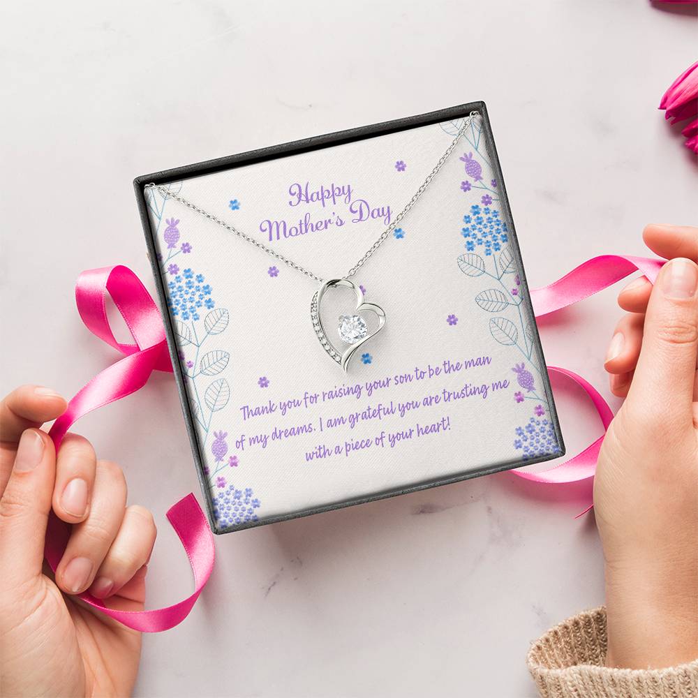 To My Mother In Law Forever Love Necklace