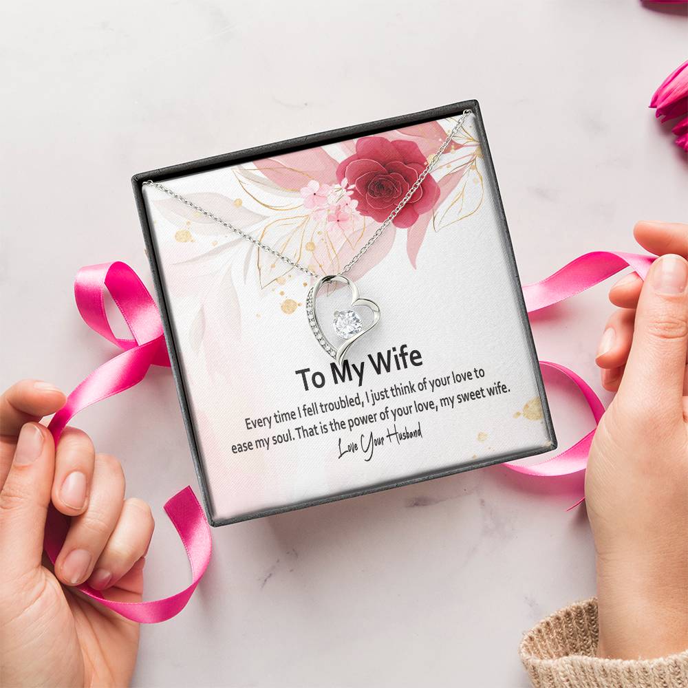 To My Wife-Best Jewelry Gift For Wife Gifts For Wife Forever Love Necklace