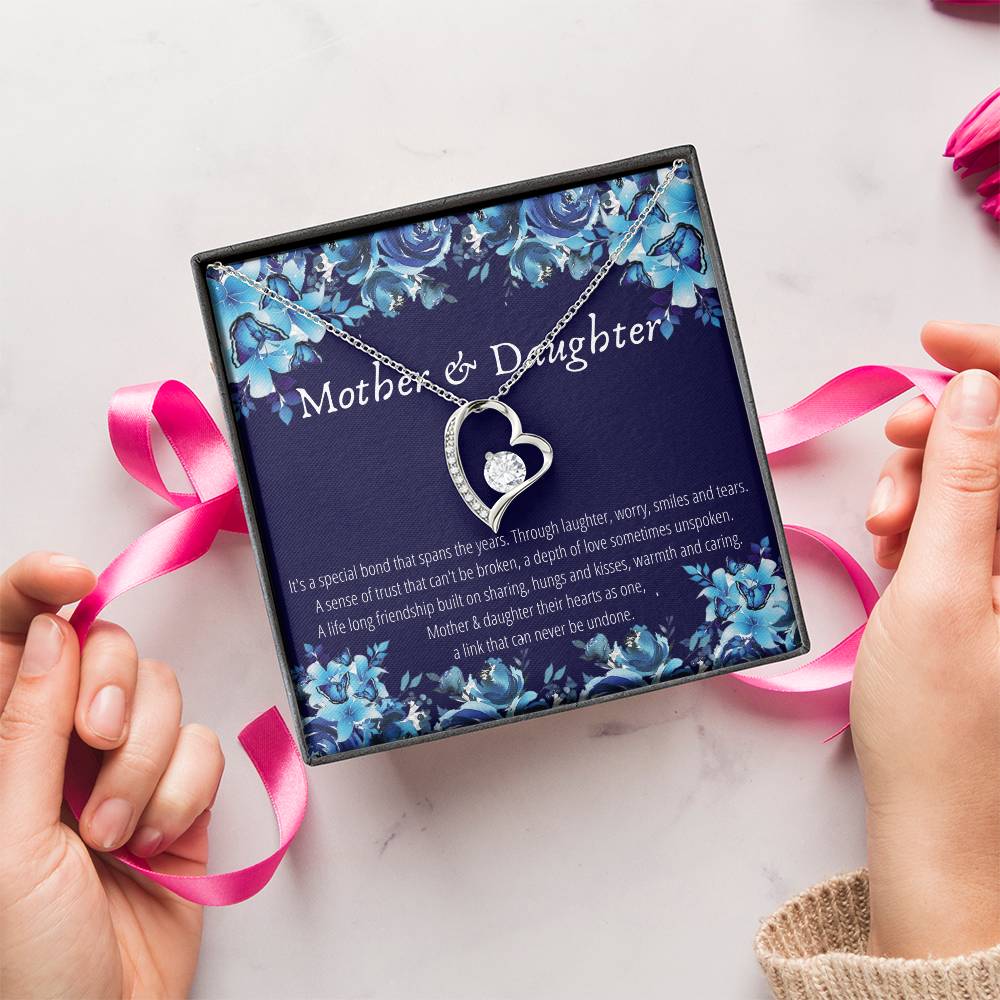 Mother & Daughter - Forever Necklace - A Link That Can Never Be Undone Forever Love Necklace