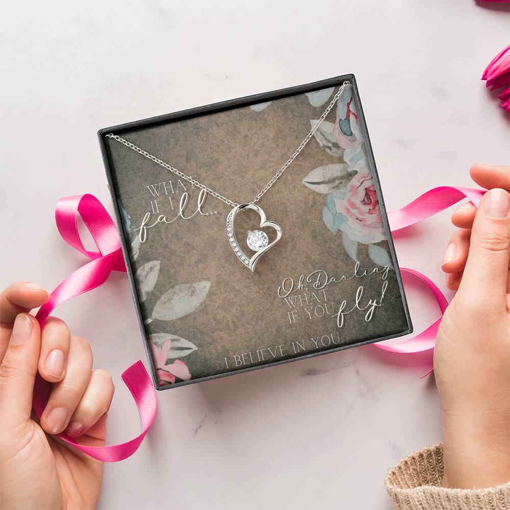 To My Daughter Interlocking Hearts Necklace Father To Daughter Gift Birthday Gift To Daughter From Dad Daughter Necklace Forever Love Necklace