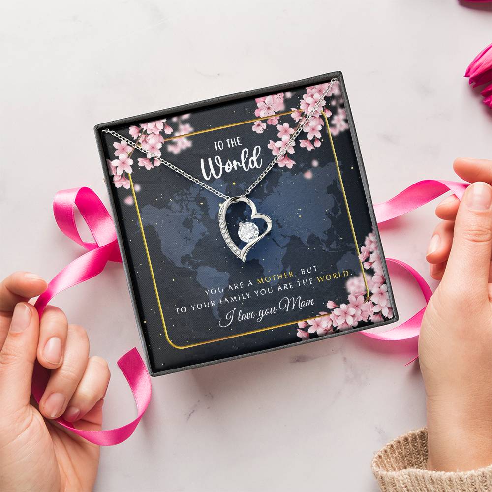 To The World  Necklace Forever Love Necklace