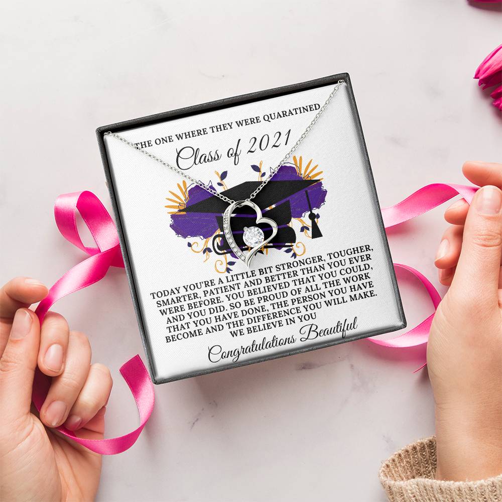Class Of 2021 Quarantine Edition Forever Love Necklace