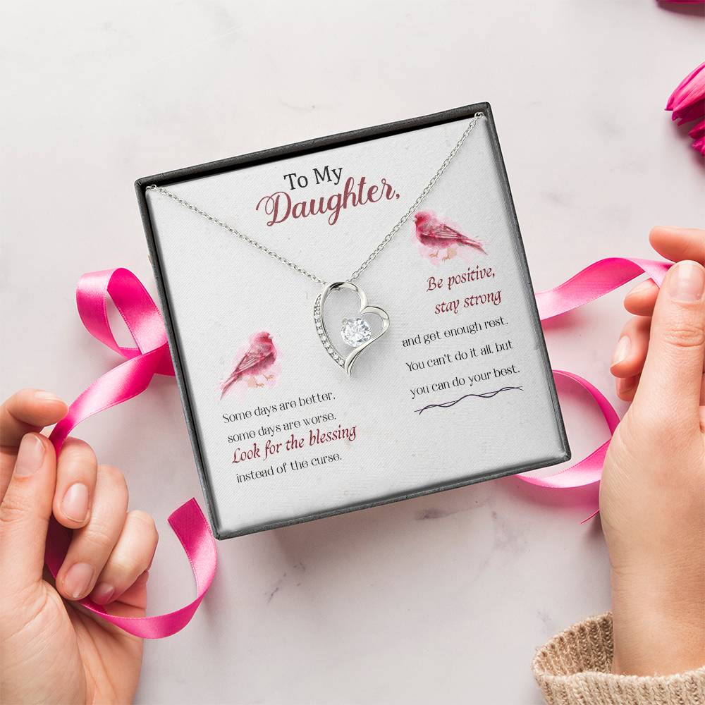 To My Daughter Always Remember That Daddy Loves You Heart Shape Necklace Daughter Gift Necklace Daughter Birthday Gift Christmas Gift For Daughter Forever Love Necklace