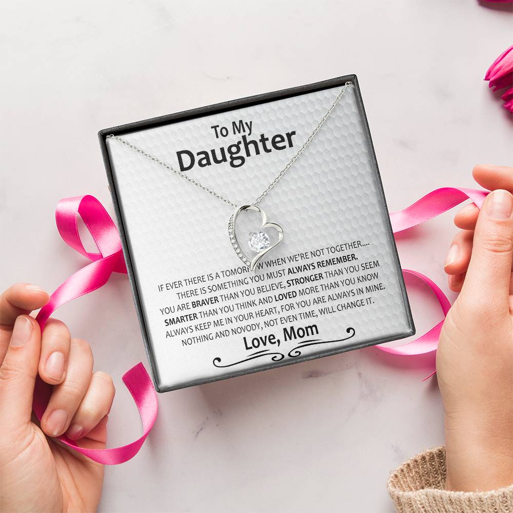 Gift For Daughter From Mom Daughter Mother Necklace Daughter Gift From Mom To My Daughter Daughters Birthday Unique Grown Up Daughter 2 Forever Love Necklace