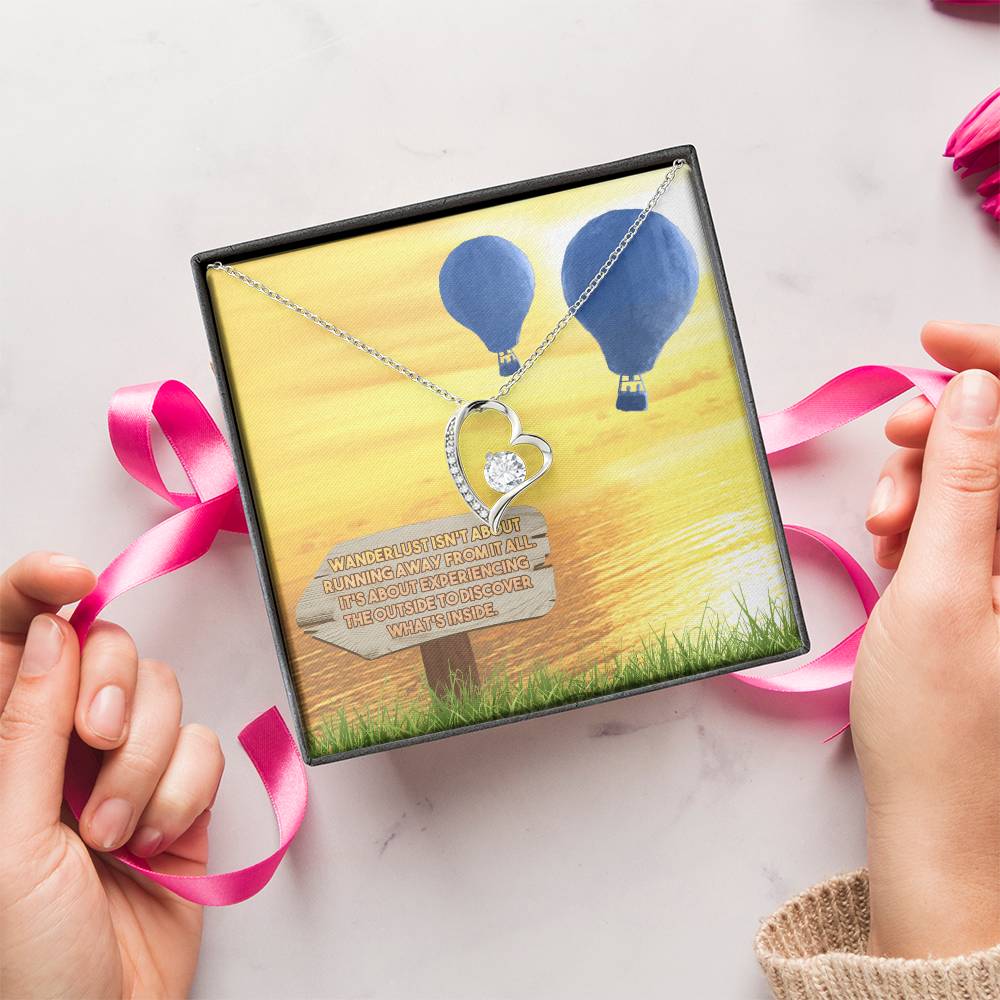 No Matter Where Card World Map Pendant Tiny Planet Earth Necklace Friendship Necklace Gift For Traveler Going Away Gift Travel Forever Love Necklace