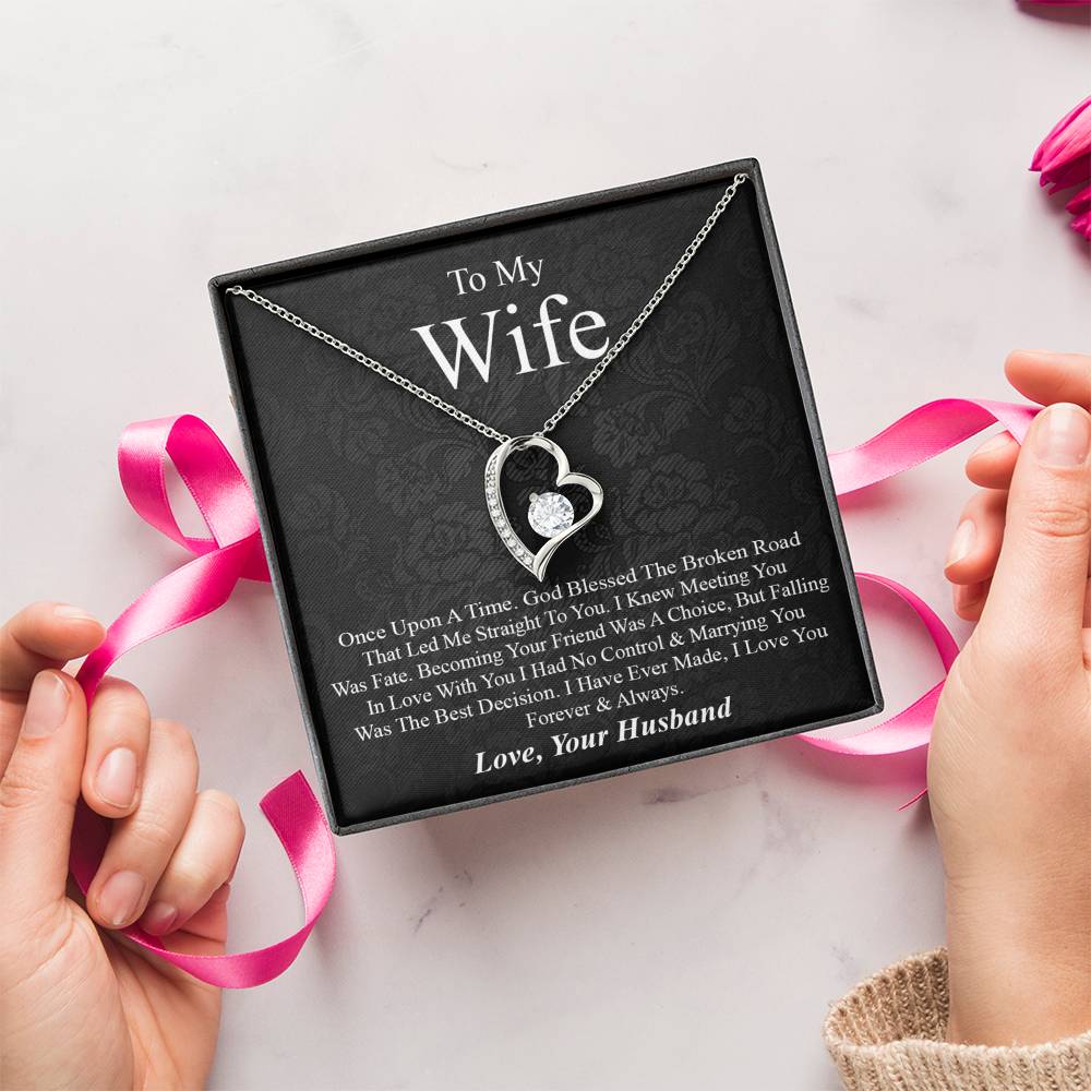 To My Wife The Best Decision 1 Forever Love Necklace