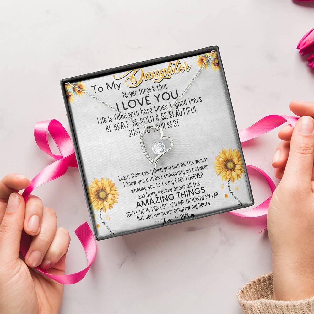 Mother's Day Necklace To My Mom To My Beautiful Mom Necklace Mothers Day Gift From Daughter Son To Mom Gift Mothers Day Forever Love Necklace