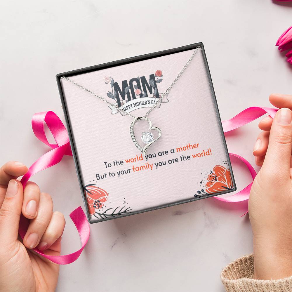 To My Mom Mother Necklace Gift For Mother Xmas Christmas Customize Gift To My Mom 4 1 Forever Love Necklace