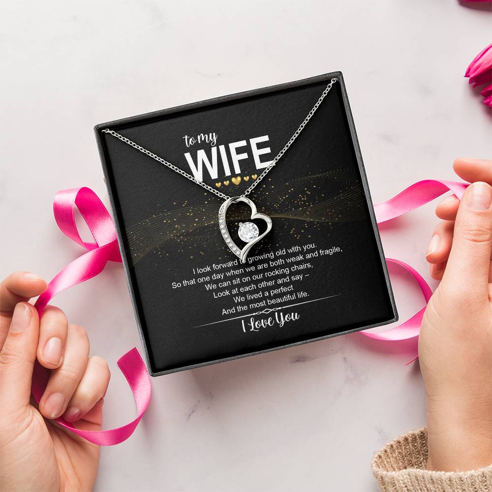 To My Wife I Love You Message Tmw14 1 Forever Love Necklace