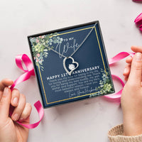 12 Year Anniversary Gift Ideas 12Th Anniversary Gift For Her 12 Year Wedding Anniversary Gift For Wife 12Th Anniversary Gifts Forever Love Necklace
