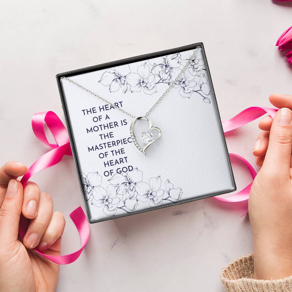 A Mother's Heart Heart Shaped Necklace 1 Forever Love Necklace