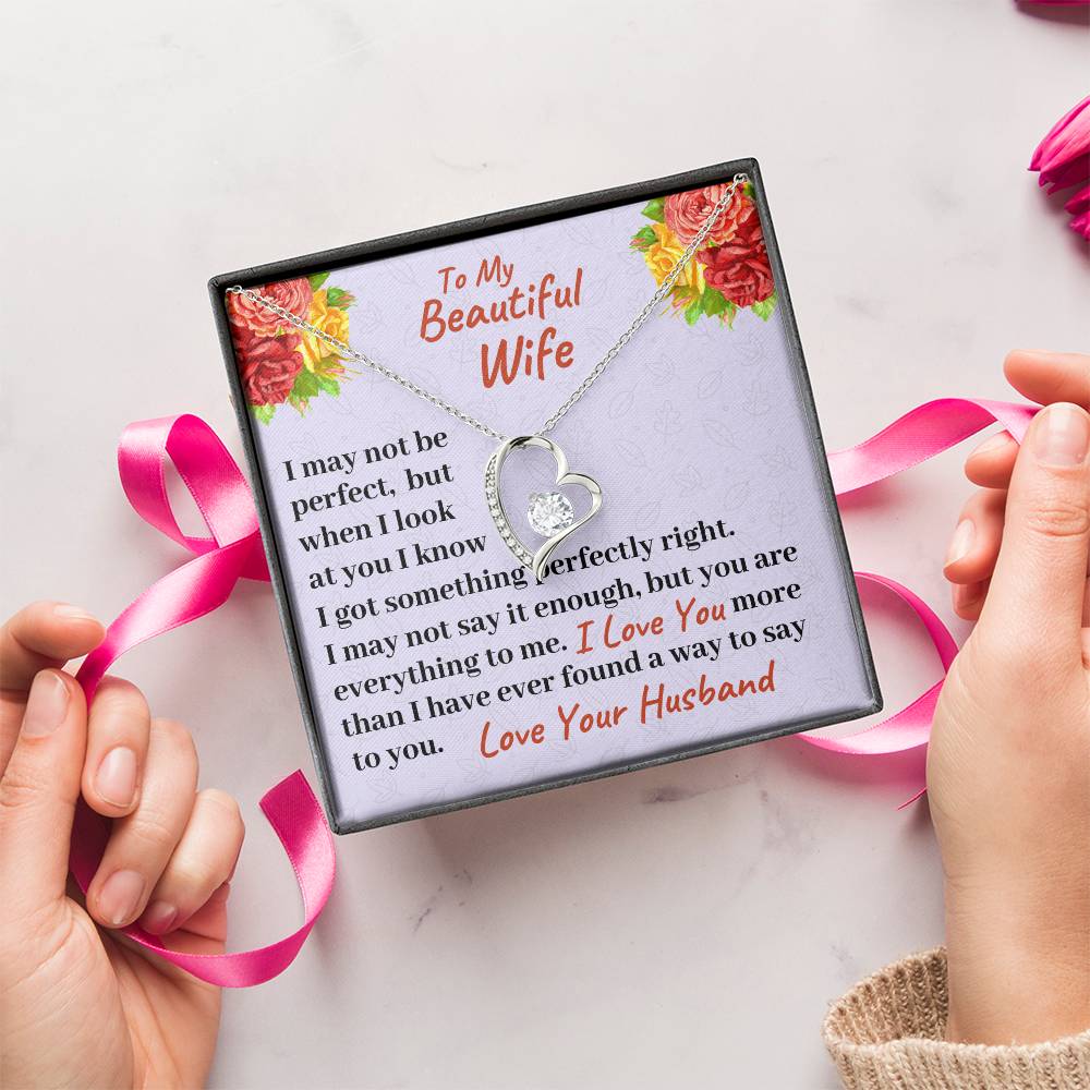 To My Beautiful Wife You Are Everything To Me Necklace 1