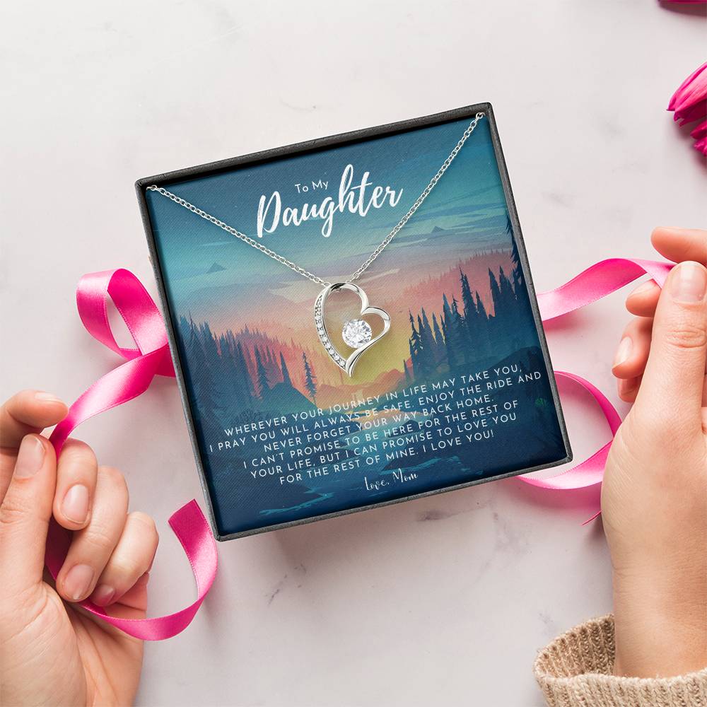 To My Daughter Necklace From Mom Grown Up Daughter Gift From Mom Gift For Daughter From Mom Daughters Birthday Gift Forever Love Necklace