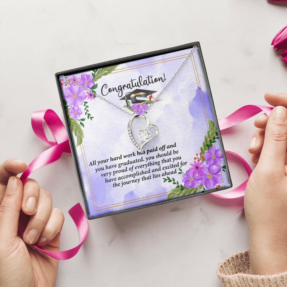 Congratulations I Am So Proud Of You Birthstone Necklace Graduation Gift Necklace Graduation Forever Love Necklace