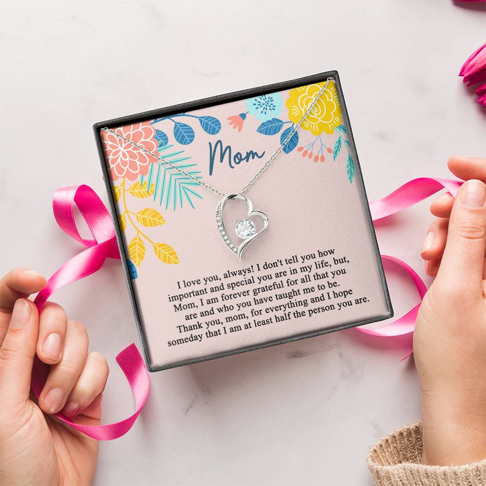 Mother's Day Gift Necklace For Mom Mother's Day Necklace Best Gift For Mom Mother's Day Necklace 1 Forever Love Necklace