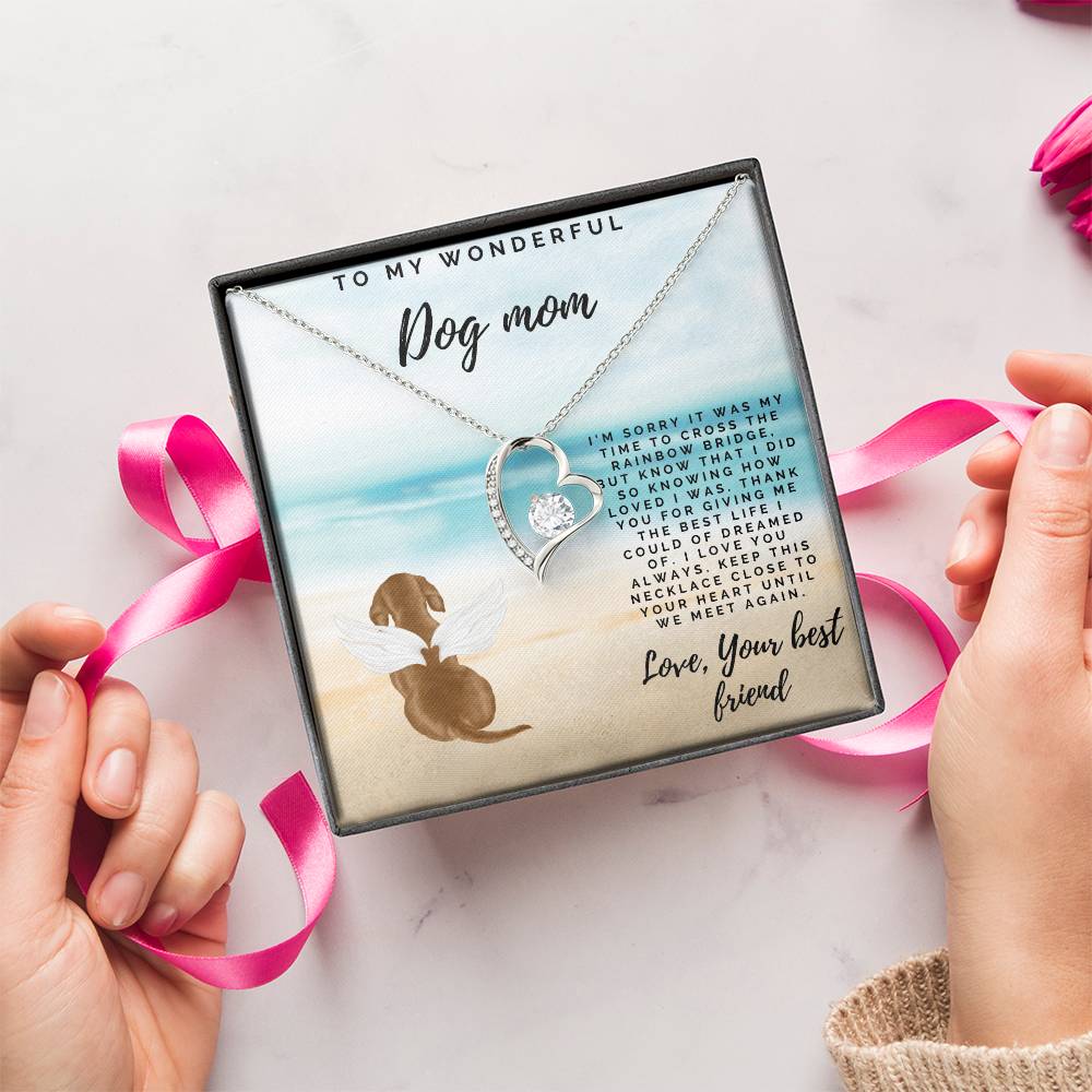 Deceased Dog Gift Custom Dog Necklace Dog Memory Dog Remembrance Gift Pet Loss Necklace Bereavement Gift Dog Forever Love Necklace