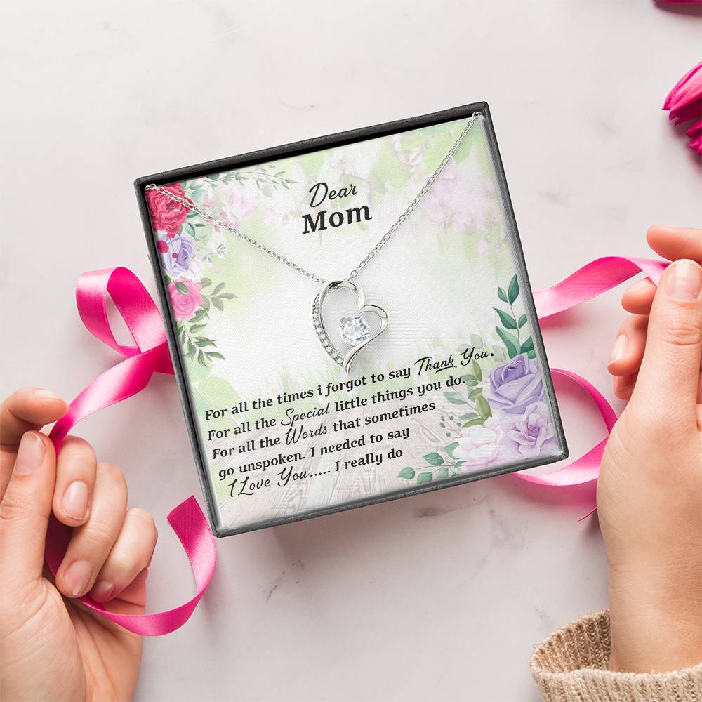 Thank You Mom Forever Love Necklace