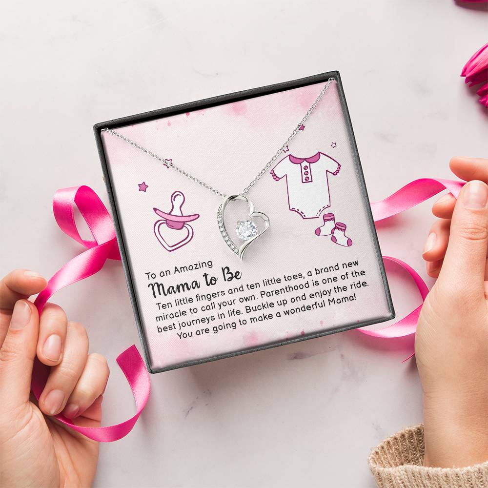 To An Amazing Mama To Be Forever Love Necklace
