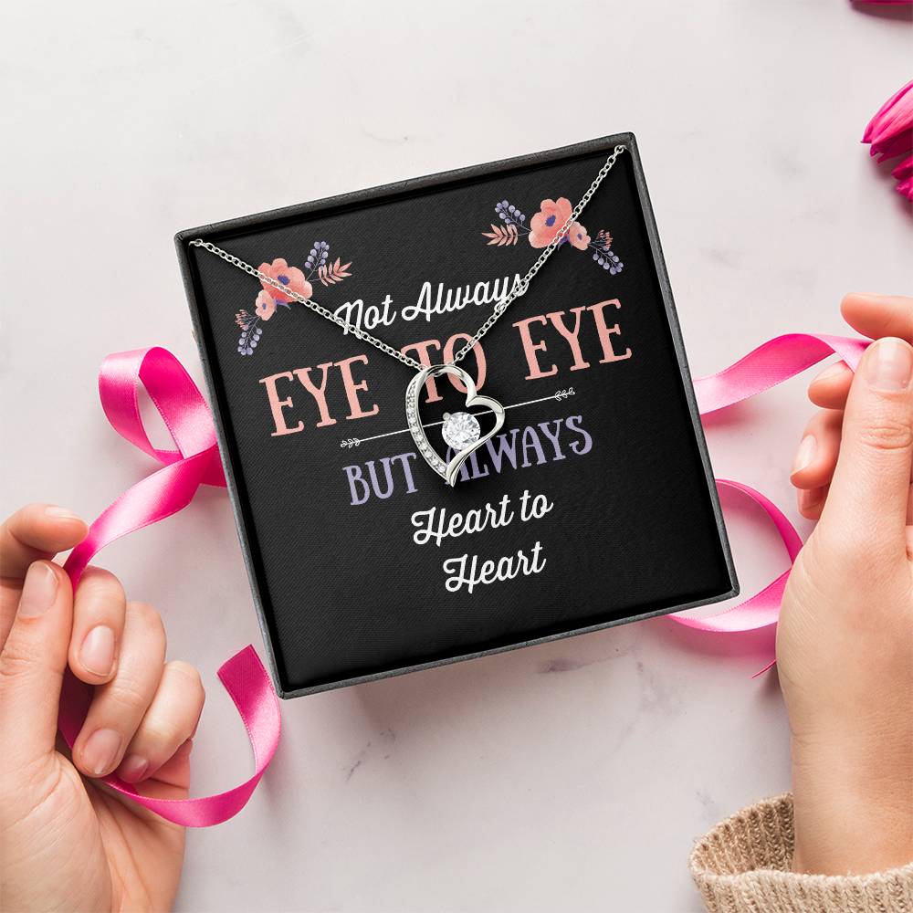 Not Always Eye To Eye Heart Necklace 1 Forever Love Necklace