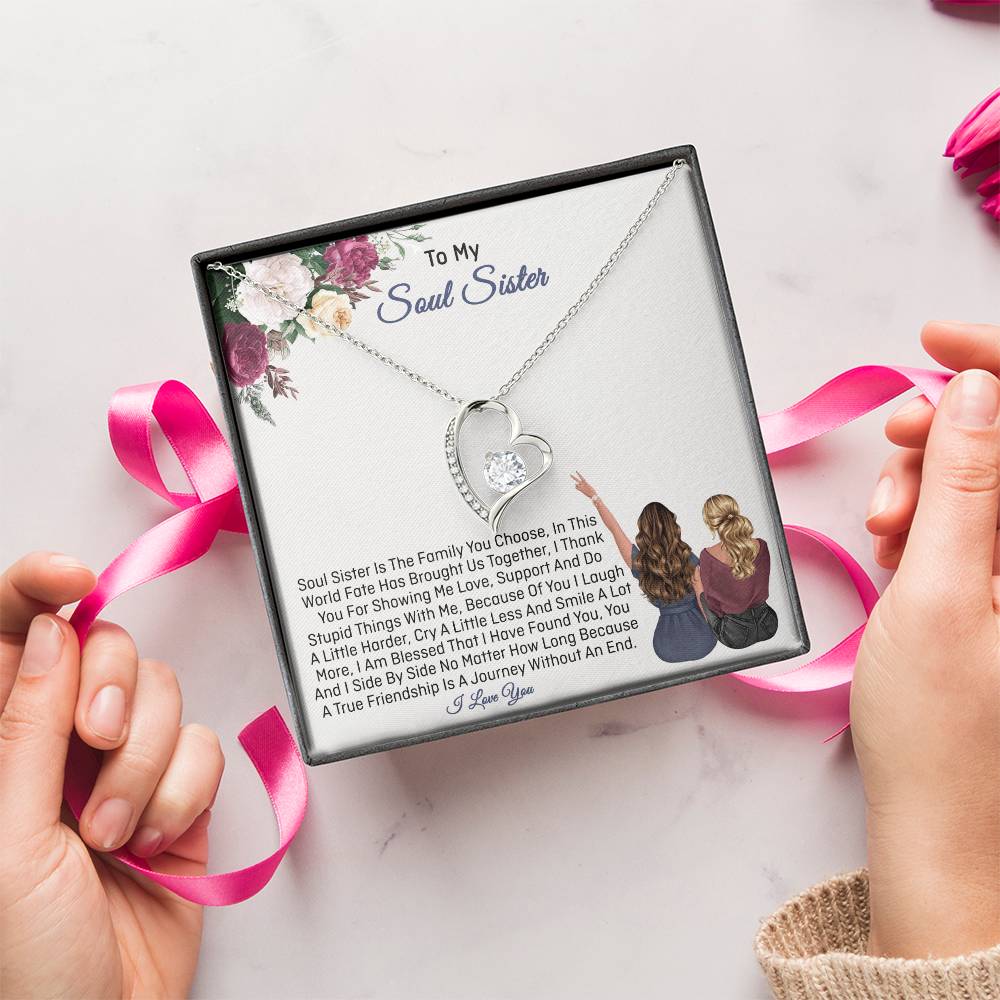 Soul Sister Gifts Sister Necklace 1 Forever Love Necklace