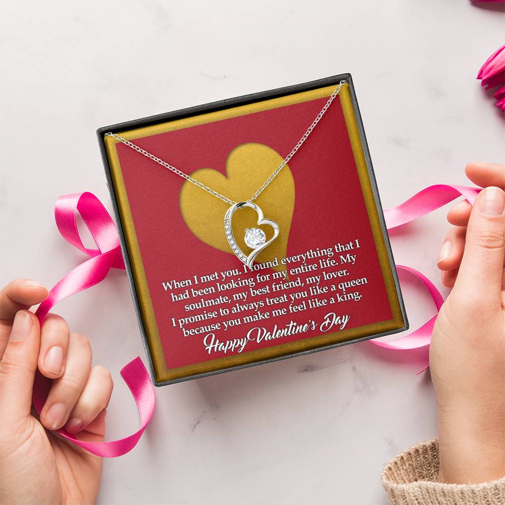 You Make Me Feel Like A King Forever Love Necklace