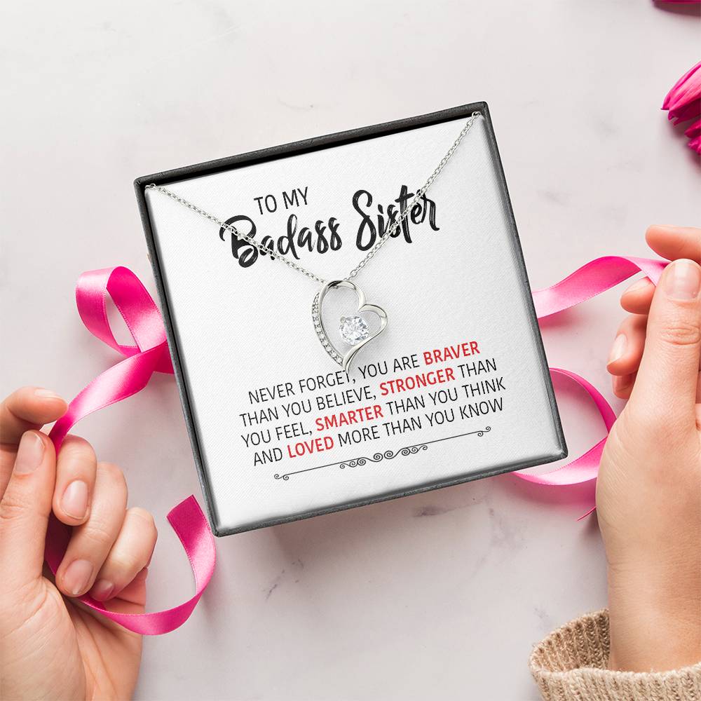 Perfect Gift For Your Sister Forever Love Necklace