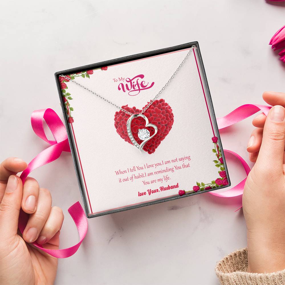 Gift For Wife You Are My Life Necklace 1 Forever Love Necklace