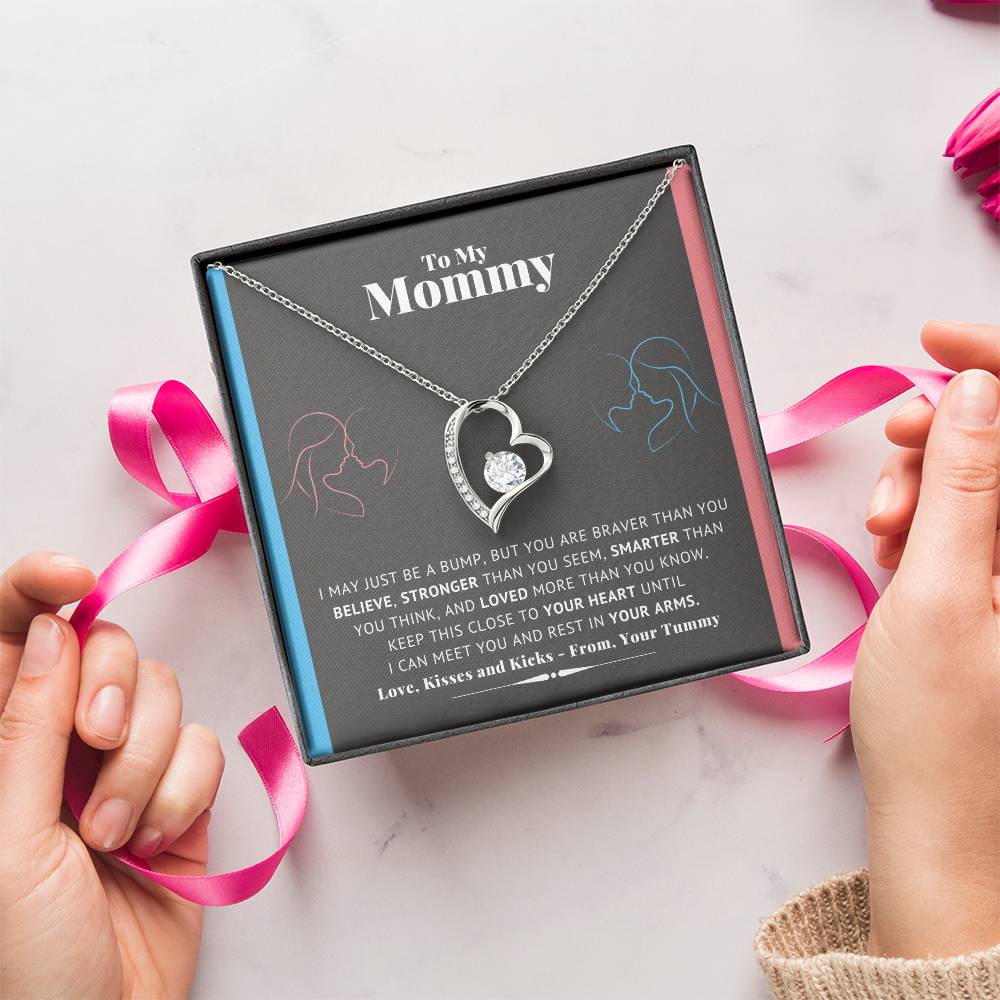 Mommy Necklace New Mom Mother's Day Gift First Time Mom Gift New Mom Gift Jewelry Gift For New Mom Necklace Forever Love Necklace