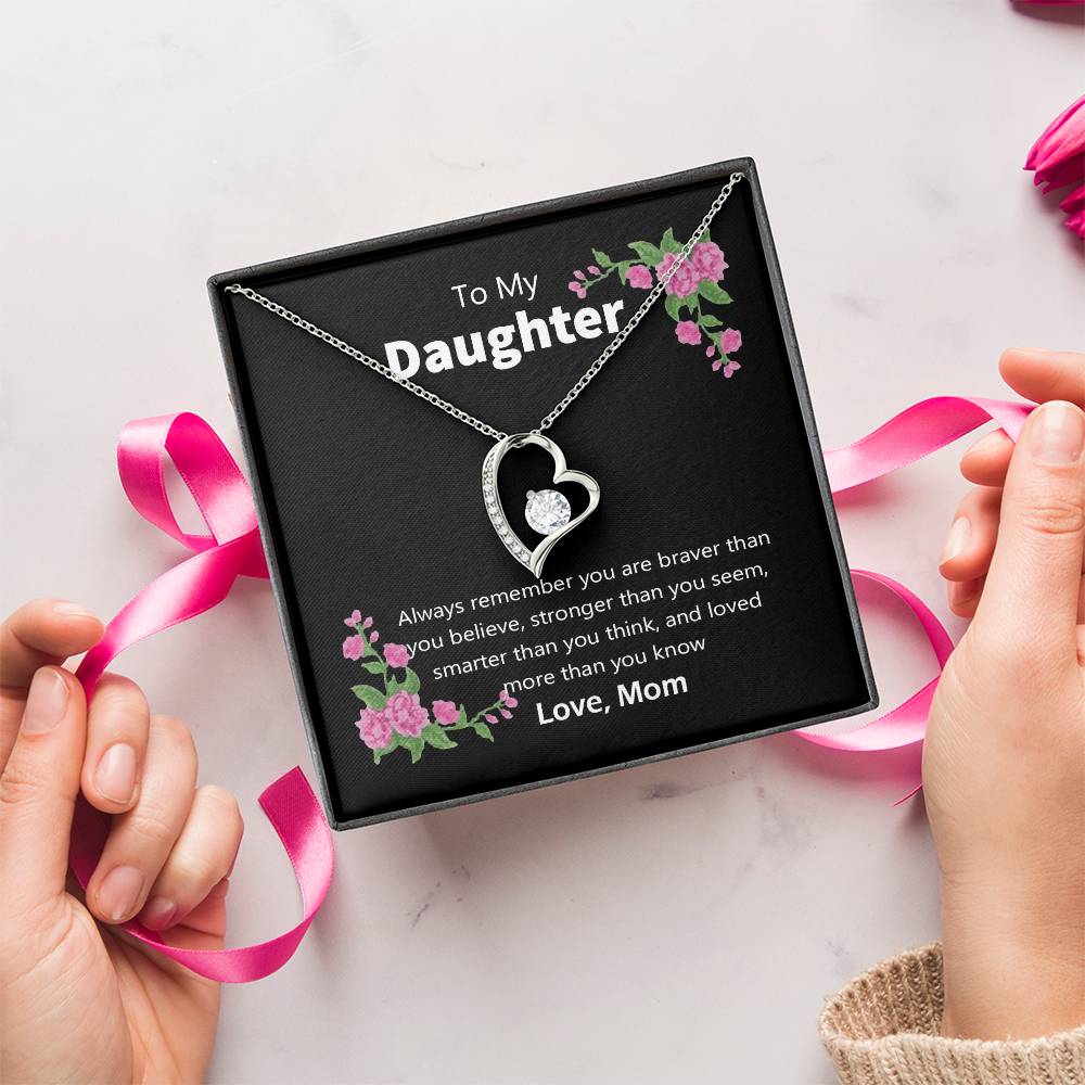 Mom To Daughter Forever Love Necklace