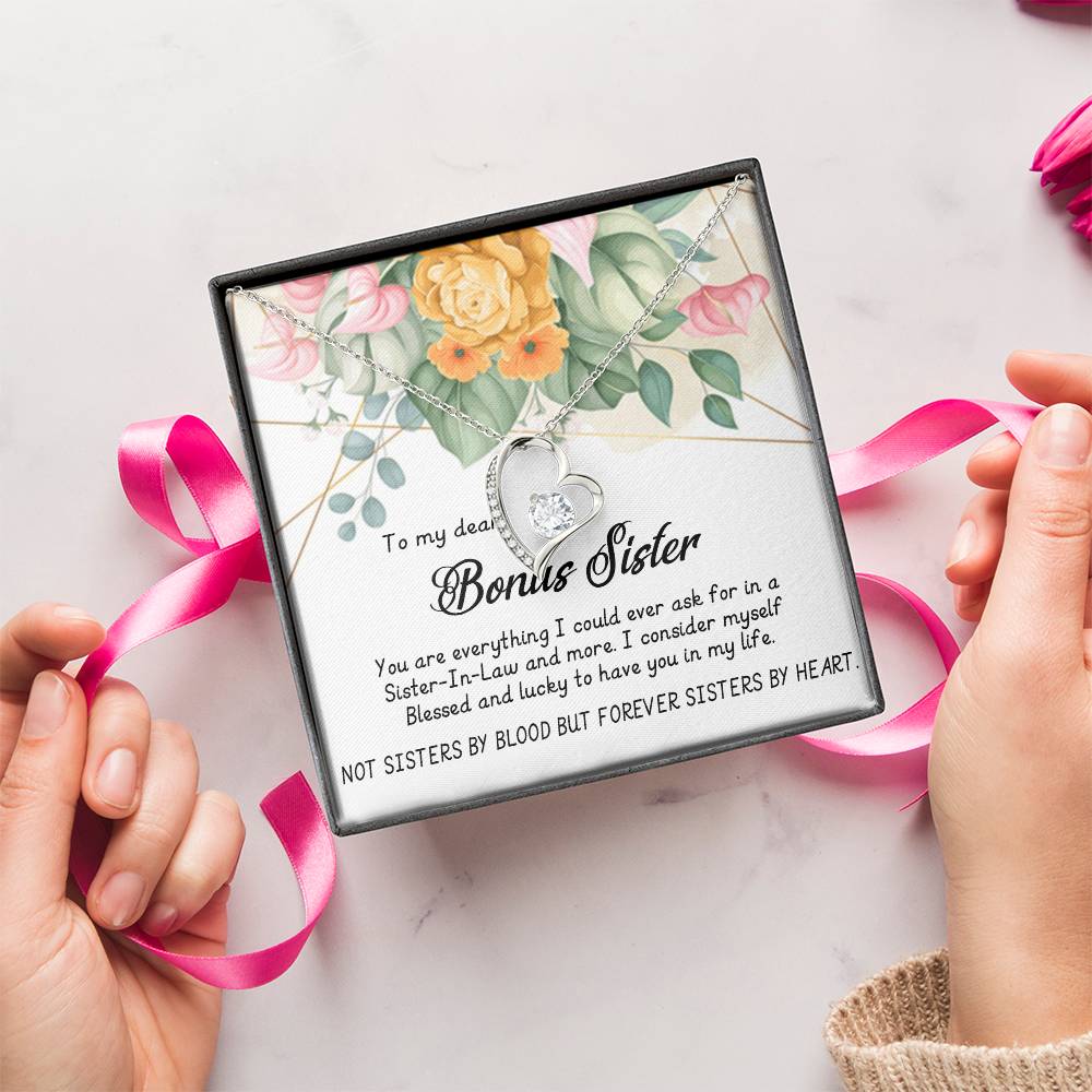 Sister In Law Necklace Gift Unbiological Sister Necklace Bonus Daughter Necklace Step Daughter Necklace Necklace Gift For Bonus Forever Love Necklace