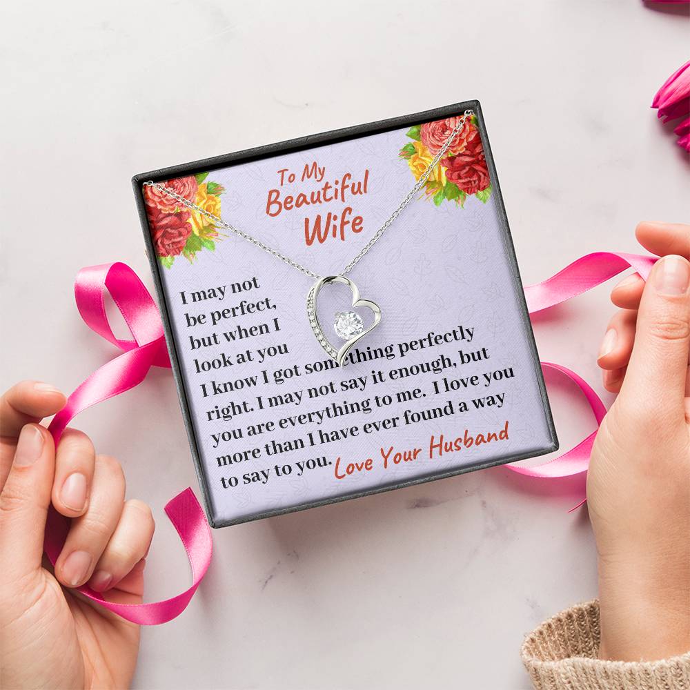 To My Beautiful Wife I Love You More Than I Have Ever Found A Way To Say It Necklace 1 Forever Love Necklace