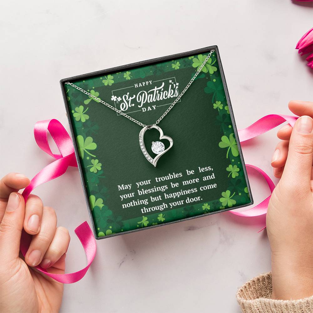 May Your Troubles Be Less Forever Love Necklace