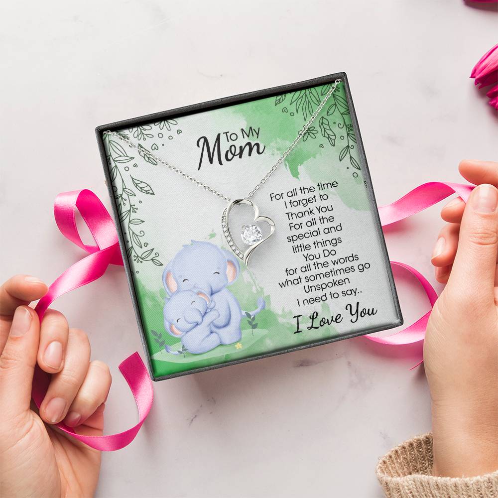 To My Mom 4 Forever Love Necklace