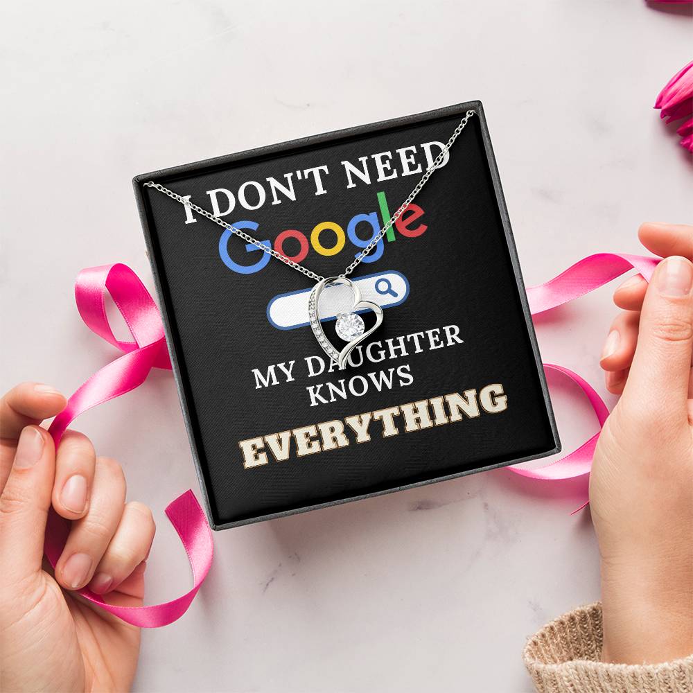 The Perfect Gift For Smart Daughters Forever Love Necklace