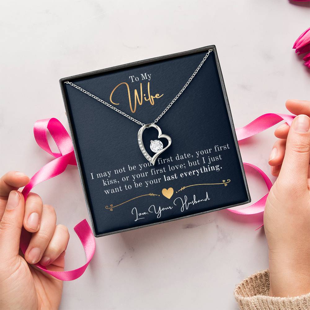 To My Future Wife Necklace Forever And Always Necklace Future Wife Gift Engagement Gifts For Fiance Future Wife Jewelry Heart Forever Love Necklace